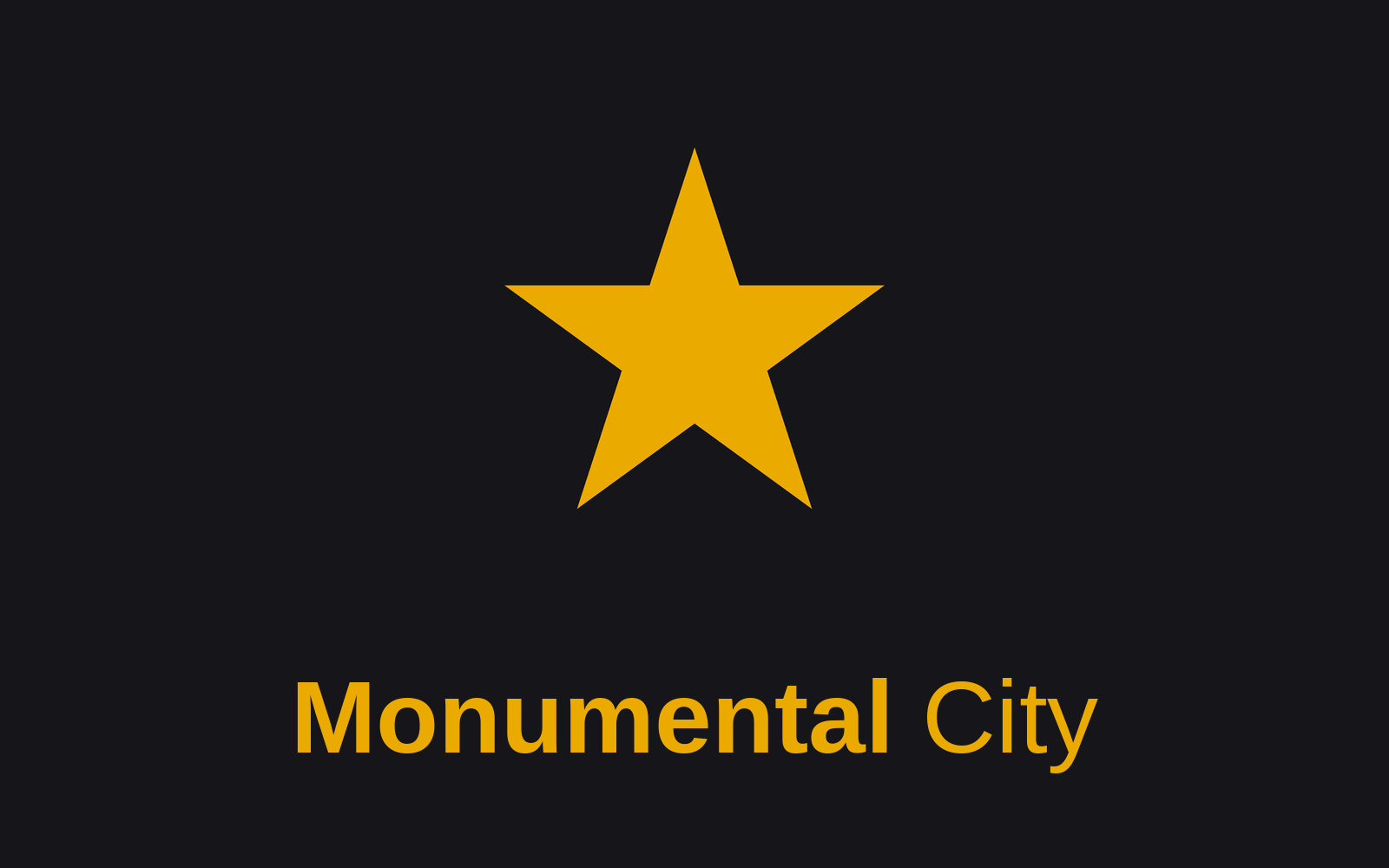 Monumental City homepage