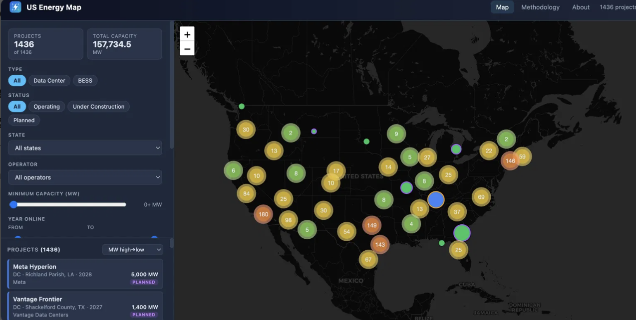 US Energy Map homepage